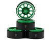 Image 1 for Treal Hobby Type V2 1.9" Beadlock Wheels (Green/Silver) (4)