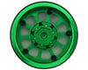 Image 2 for Treal Hobby Type V2 1.9" Beadlock Wheels (Green/Silver) (4)