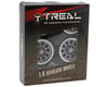 Image 3 for Treal Hobby Type V2 1.9" 10-Spoke Beadlock Wheels (Titanium/Silver) (4)