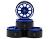 Image 1 for Treal Hobby Type V2 1.9" Beadlock Wheels (Blue/Silver) (4)