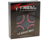 Image 4 for Treal Hobby Type D 1.9" 12-Spoke Beadlock Wheels (Black/Red) (4)