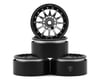 Image 1 for Treal Hobby Type D 1.9" 12-Spoke Beadlock Wheels (Silver/Black) (4)