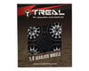 Image 4 for Treal Hobby Type D 1.9" 12-Spoke Beadlock Wheels (Silver/Black) (4)