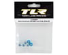 Image 2 for Team Losi Racing 4mm Aluminum Serrated Locknut Set (6) (Blue)