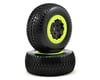 Image 1 for Team Losi Racing Pre-Mounted Short Course Tire (2) (22SCT RTC) (Black/Yellow)