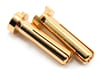 Image 1 for TQ Wire 4mm Low Profile Male Bullet Connectors (Gold) (18mm) (2)