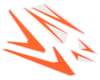 Image 1 for Tron Helicopters Tron 7.0 Dnamic Frame & Tail Fin Decals Set (Orange)