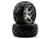 Image 1 for Traxxas Anaconda Rear Tires w/All-Star Wheels (2) (Black Chrome) (Standard)