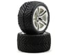 Image 1 for Traxxas Victory Tires w/Twin Spoke Rear Wheels (2) (Jato) (Chrome) (Standard)