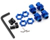 Image 1 for Traxxas Aluminum 17mm Wheel Adapter Set (Blue) (4)