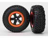 Image 1 for Traxxas Tire/Wheel Assembled Glued S1 Compound SCT Black