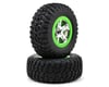 Image 1 for Traxxas Pre-Mounted BFGoodrich KM2 Tire (2) (Front) (Chrome/Green)