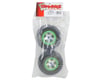 Image 2 for Traxxas Pre-Mounted BFGoodrich KM2 Tire (2) (Front) (Chrome/Green)