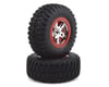 Image 1 for Traxxas Pre-Mounted BFGoodrich KM2 Tire w/Chrome Wheel (2) (Front) (Chrome/Red)