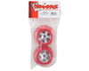 Image 2 for Traxxas 12mm Hex Dual Profile Short Course Wheels (Chrome/Red) (2) (Slash Front)