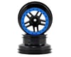 Image 1 for Traxxas Dual Profile Split-Spoke SCT Wheels (Black/Blue) (2) (Slash Front)