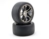 Image 1 for Traxxas Rear Tire & Wheel Set (2) (Black Chrome) (S1)