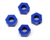 Image 1 for Traxxas 12mm Aluminum Hex Wheel Adapter (Blue) (4)