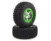 Image 1 for Traxxas BFGoodrich KM2 Tire w/SCT Rear Wheel (2) (Chrome/Green) (Standard)
