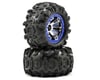 Image 1 for Traxxas Pre-Mounted Canyon AT Tires (Geode Beadlock) (2) (Chrome/Blue)