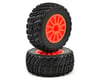 Image 1 for Traxxas Rally Tire w/Rally Wheel (2) (Orange) (Standard)