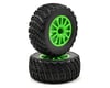 Image 1 for Traxxas Rally Tire w/Rally Wheel (2) (Green) (Standard)