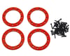 Image 1 for Traxxas Aluminum 1.9" Beadlock Rings (Red) (4)