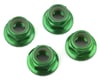 Image 1 for Traxxas 5mm Aluminum Flanged Nylon Locking Nuts (Green) (4)