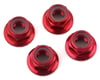 Image 1 for Traxxas 5mm Aluminum Flanged Nylon Locking Nuts (Red) (4)