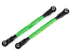 Image 1 for Traxxas WideMaxx Aluminum Toe Link Tubes (Green) (2)