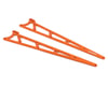 Traxxas Aluminum Wheelie Bar Side Plates (Orange) (2)