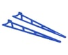 Traxxas Aluminum Wheelie Bar Side Plates (Blue) (2)