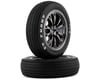 Image 1 for Traxxas Drag Slash Front Pre-Mounted Tires (Black Chrome) (2)