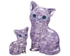 Image 2 for University Games Corp Cat & Kitten 3D Crystal Puzzle (Clear Purple)