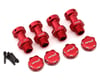 Image 1 for UpGrade RC Aluminum 17mm Hex Conversion for ARRMA™ 3S Vehicles (Red) -