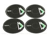 Image 1 for UpGrade RC "Up Icon" Losi 8ight-T Wheel Graphic Kit (Black/Green)