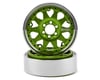 Image 1 for Vanquish Products Method 101 2.2" Aluminum Beadlock Rock Crawler Wheels (2) (Green/Black)