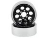 Image 1 for Vanquish Products 8-Hole 1.9  Beadlock Crawler Wheels 2-Black/Silver