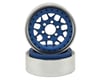 Vanquish Products KMC XD127 Bully 1.9" Beadlock Crawler Wheels (Blue) (2)