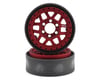 Image 1 for Vanquish Products KMC XD229 Machete V2 1.9" Beadlock Crawler Wheels (Red) (2)