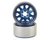 Image 1 for Vanquish Products Method 101 2.2 Aluminum Beadlock Crawler Wheel (2-Blue/Silver)