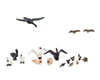 Image 1 for Woodland Scenics HO Scale Ducks & Swans Micro Figures