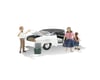 Image 1 for Woodland Scenics N Autoscene Pit Stop 1956 Ford Car w/Figures
