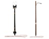 Image 1 for Woodland Scenics HO Scale Value Pack: Double Lamp & Wooden Pole Streetlights