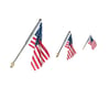 Image 1 for Woodland Scenics N Scale Value Pack: Wall Mount U.S. Flags w/Spotlight