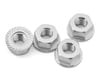 Image 1 for Whitz Racing Products 4mm Flanged Wheel Nuts (Silver) (4)