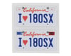 Image 1 for WRAP-UP NEXT REAL 3D U.S. License Plate (2) (I LOVE 180SX) (11x50mm)