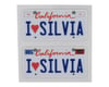 Image 1 for WRAP-UP NEXT REAL 3D U.S. License  Plate (2) (I LOVE SILVIA) (11x50mm)