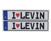 Image 1 for WRAP-UP NEXT REAL 3D E.U. License Plate (2) (I LOVE LEVIN) (11x50mm)