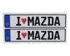Image 1 for WRAP-UP NEXT REAL 3D  E.U. License Plate (2) (I LOVE MAZDA) (11x50mm)